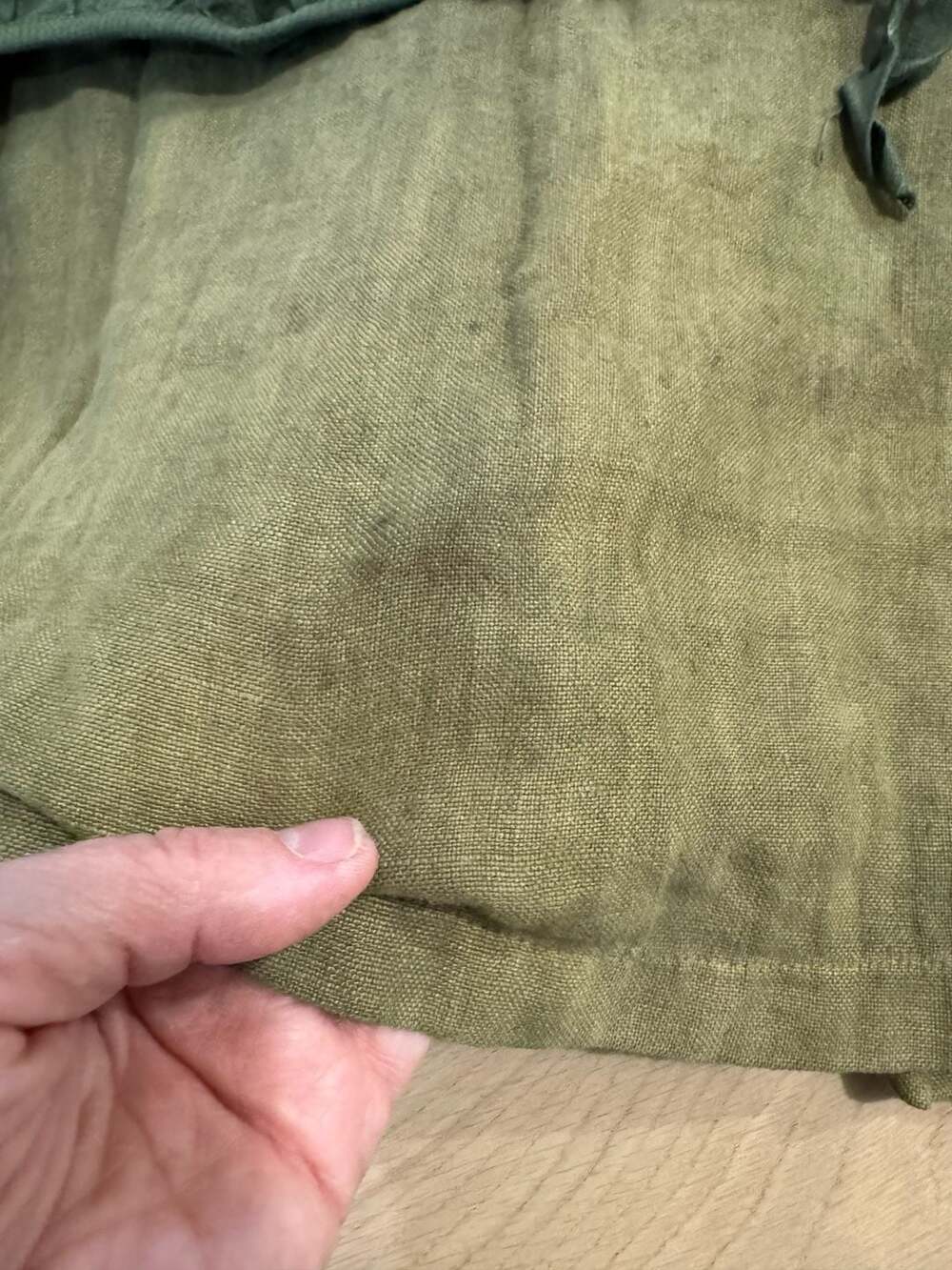 Completo Lino by Arthurio Olive Green 100% Linen Lagenlook Tunic Dress - Picture 7 of 11